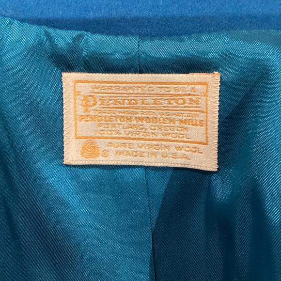 NWT, Pendleton, Wool Blazer, Marine Blue, Fully Lined, vintage - Picture 7 of 13